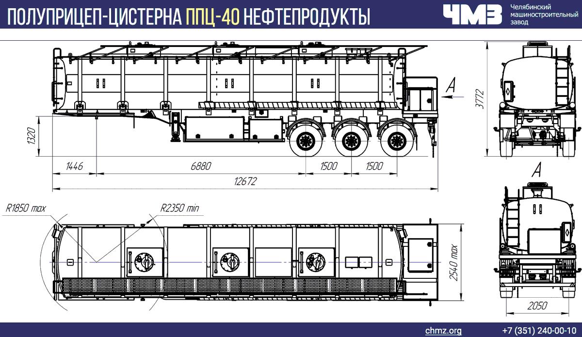 На рисунке изображены поверхности жидкости в цистерне бензовоза